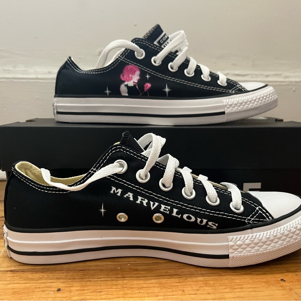 Marvelous Mrs. Maisel Converse - black and white
